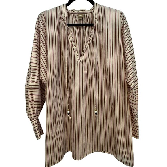 BOSS $248 Bateco Oversized Striped Top Size 12 - Picture 5 of 11
